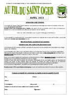 Fil du Saint Oger d’avril 2023 (pdf)