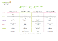 Pique Nique juillet 2025